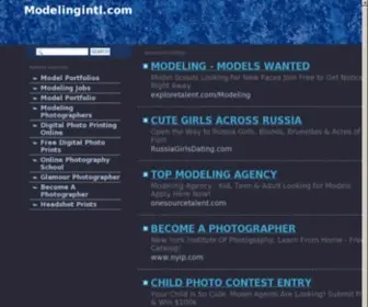 Modelingintl.com(Modelingintl) Screenshot