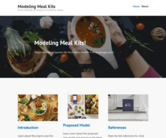 Modelingmealkits.com(Process Modeling and Analysis for the Meal Kit Industry) Screenshot