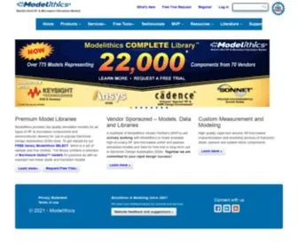 Modelithics.com(Modelithics, Inc) Screenshot