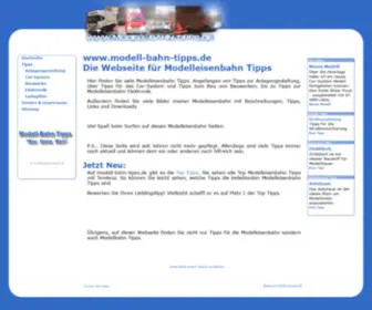 Modell-Bahn-Tipps.de(Modelleisenbahn Tipps) Screenshot