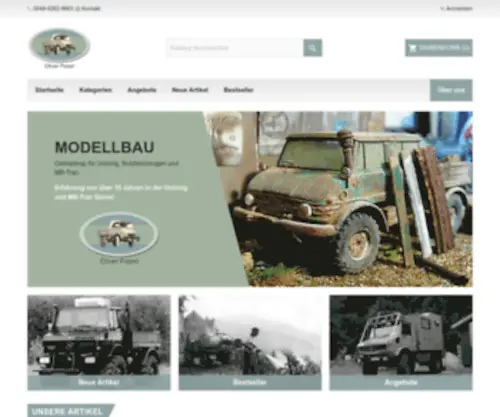 Modellauto-Porzel.de(Unimog) Screenshot