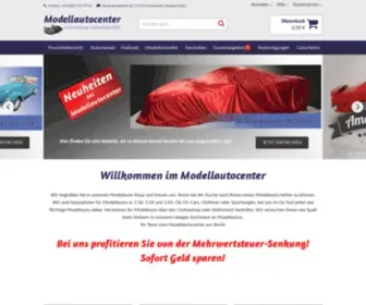 Modellautocenter.de(Modellauto Onlineshop für Modellautos) Screenshot
