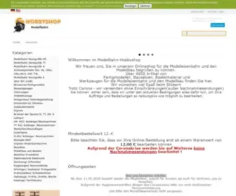 Modellbahn-Hobbyshop.de(Modellbahntechnik Hobbyshop ist eine Firma fuer den Handel mit) Screenshot