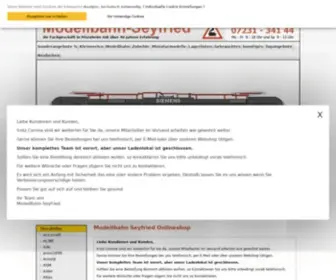 Modellbahn-Seyfried.de(Modelleisenbahn Onlineshop ModellBahn) Screenshot