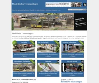 Modellbahn-Traumanlagen.de(Ob Modelleisenbahn Spur H0 oder Spur N) Screenshot