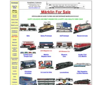 Modellbahn.com(Marklin Trains & Toys For Sale) Screenshot