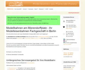 Modellbahnen-AM-Mierendorffplatz.de(Ihr Modellbahn Fachgeschäft in Berlin) Screenshot