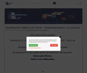 Modellbahnen-Licht.de(Modellbahnen Walter Licht GmbH) Screenshot
