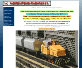 Modellbahnfreunde.de(Modellbahnfreunde Niederrhein e.V) Screenshot