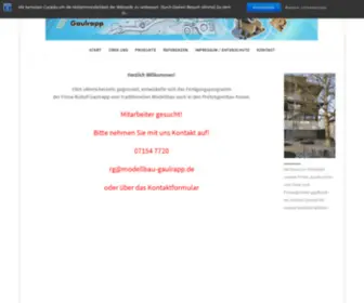 Modellbau-Gaulrapp.de(Modellbau Gaulrapp) Screenshot