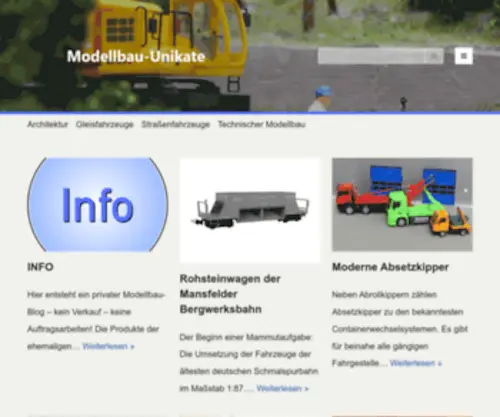 Modellbau-Unikate.de(Modelle) Screenshot