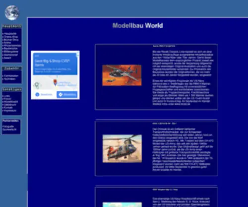 Modellbau-World.de(Ihre Modellbau Seite im Internet) Screenshot