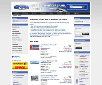 Modellbauversand.com(Modellbauversand Hanke) Screenshot