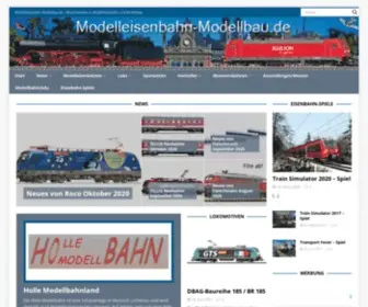 Modelleisenbahn-Modellbau.de(Wissenswertes zu Modelleisenbahnen und Modellbau) Screenshot