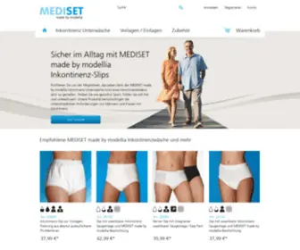 Modellia.de(Inkontinenzslips für Frauen und Männer) Screenshot