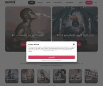 Modelmanagement.com(Modeling Agencies & Photographers) Screenshot