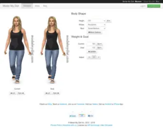 Modelmydiet.com(Model My Diet) Screenshot