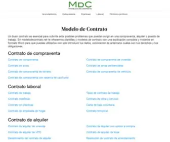 Modelodecontrato.net(Modelo de contrato compraventa) Screenshot