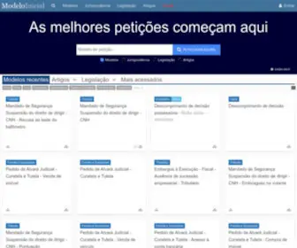 Modeloinicial.com.br(Modelo Inicial) Screenshot