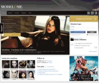 Modelome.com(Visagisten & Modelkartei) Screenshot