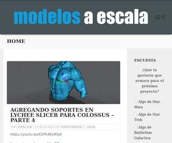 Modelosaescala.com(Modelos a escala) Screenshot