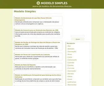 Modelosimples.com.br(Modelos Simples) Screenshot