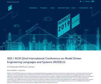 Modelsconf19.org(Munich, Germany) Screenshot