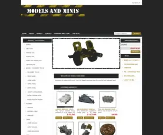Modelsandminis.com(Create your own free shop with Freewebstore) Screenshot