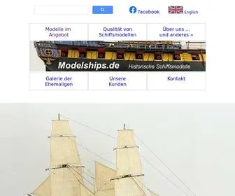 Modelships.de(Historische Schiffsmodelle) Screenshot