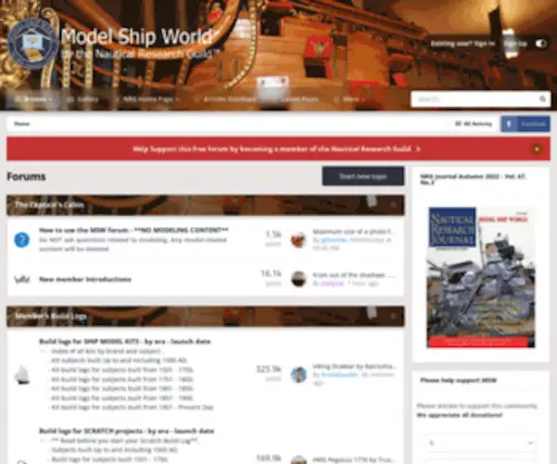 Modelshipworld.com(Model Ship World) Screenshot