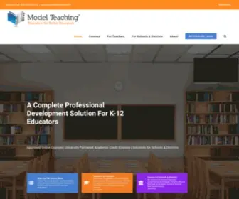 Modelteaching.com(Professional Development Courses for Teachers) Screenshot