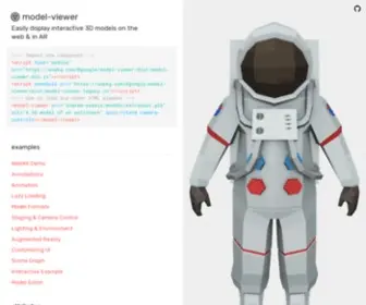 Modelviewer.dev(Easily display interactive 3d models on the web and in ar) Screenshot