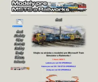 Modely-MSTS.cz(Modely a skiny pre Microsoft Train Simulator) Screenshot