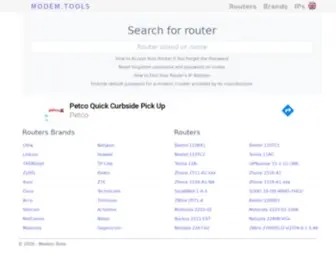 Modem.tools(Router IP) Screenshot