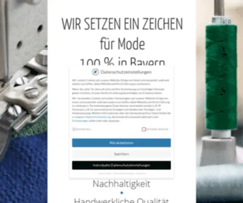 Modemadeinbayern.de(Nachhaltige Mode aus Bayern) Screenshot