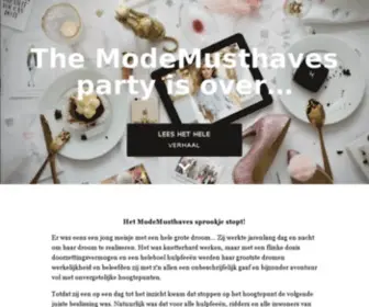 Modemusthaves.com(The ModeMushtaves party is over…) Screenshot