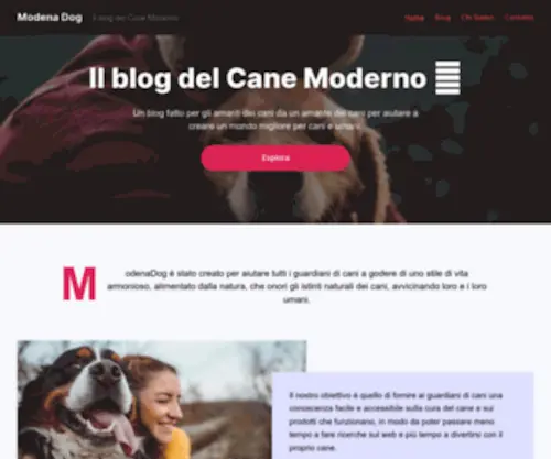 Modenadog.it(Il blog del Cane Moderno) Screenshot