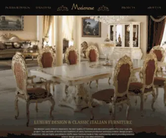 Modeneseinteriors.com(Luxury Classic Interior Design Studio) Screenshot