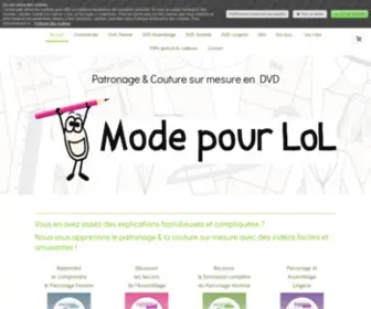 Modepourlol.com(Apprendre la couture) Screenshot