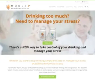 Moder8Now.com(How to stop drinking) Screenshot