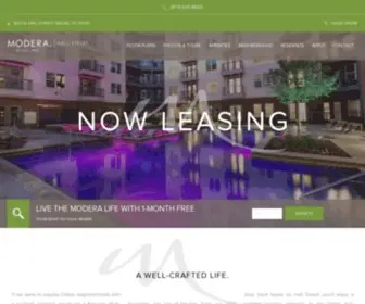 Moderahallstreet.com(Modera Hall Street offers brand new apartments in Dallas) Screenshot