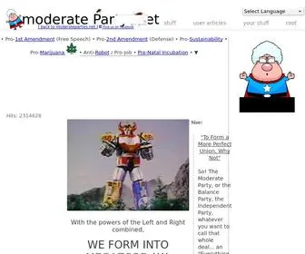 Moderateparty.net(Moderate Party .net) Screenshot