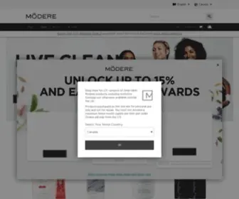 Modereglobalshop.com(Modere delivers innovative products) Screenshot
