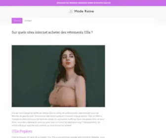 Modereine.fr(Robe de mariée) Screenshot