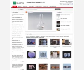 Modern-Glassware.com(Quality Decorative Glass Candle Holders & Custom Perfume Bottles Manufacturer) Screenshot