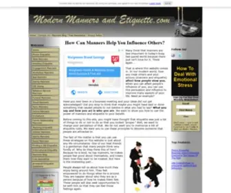 Modern-Manners-AND-Etiquette.com(Why Do Manners and Etiquette Matter Today) Screenshot