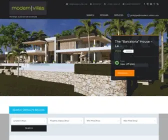 Modern-Villas.com(MODERN VILLAS) Screenshot