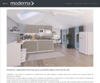 Moderna.fr(Cuisinettes, éviers inox & résine, meubles de cuisine) Screenshot