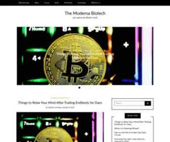 Modernabiotech.com(The Moderna Biotech) Screenshot