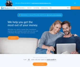 Modernadvisor.ca(Online Financial Advisor) Screenshot